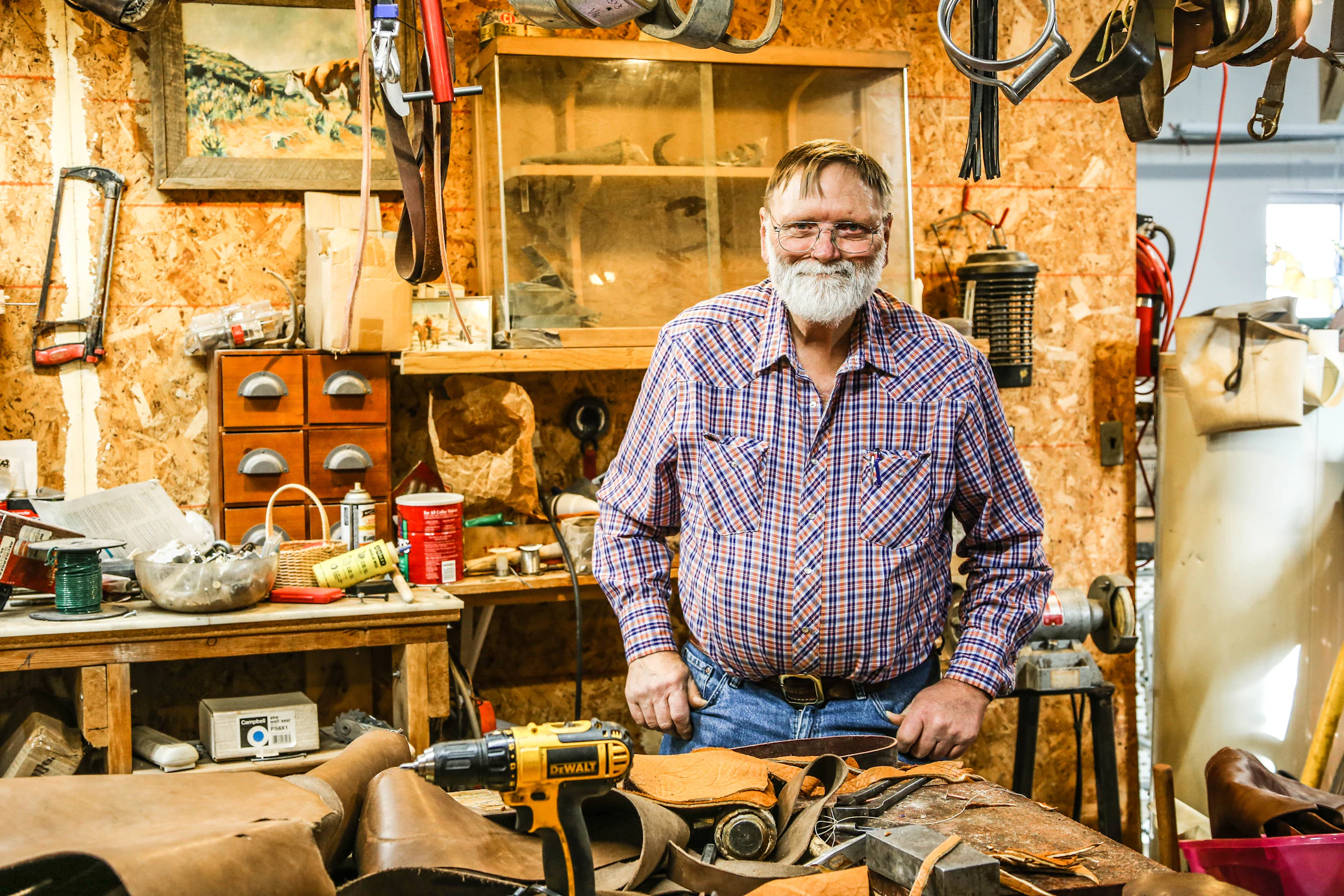Handwerker Werkstatt und Arbeit