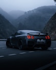 black porsche 911 on road