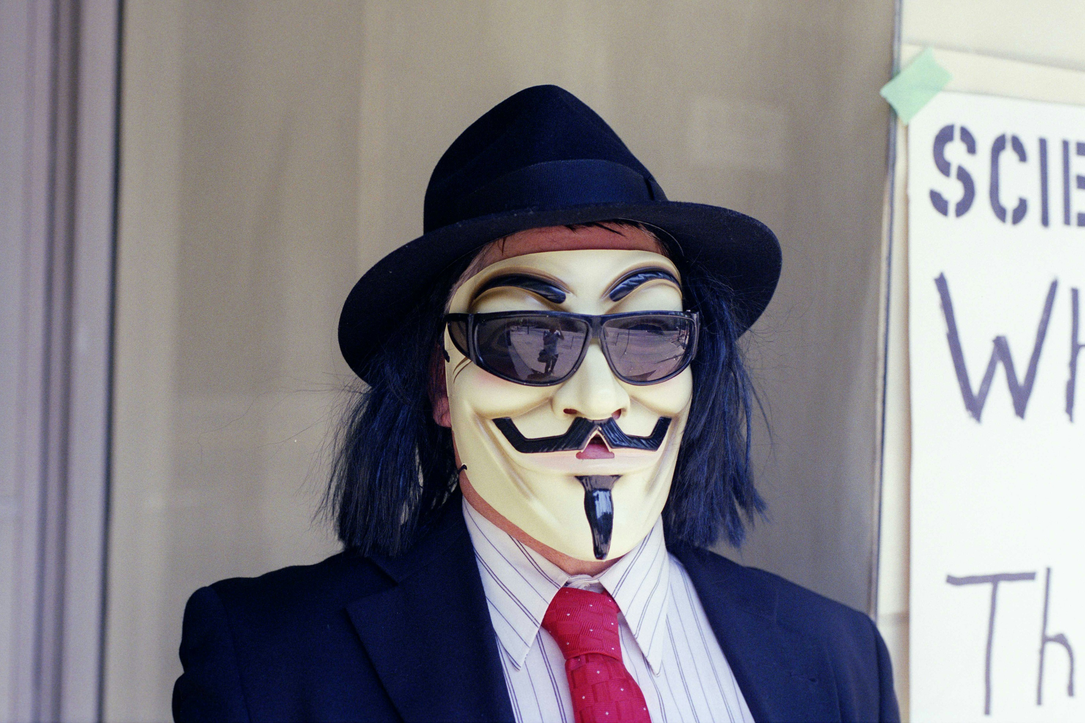 in a mask you can make a statement or protest without giving away your identity