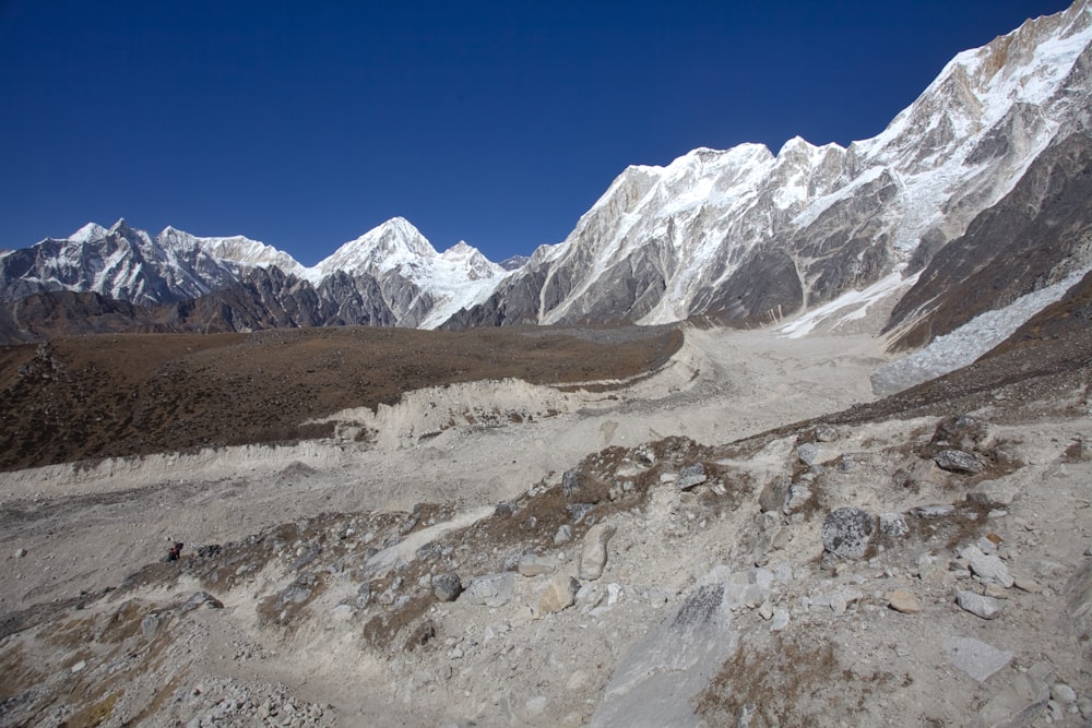 snow covered mountain under blue sky during daytime