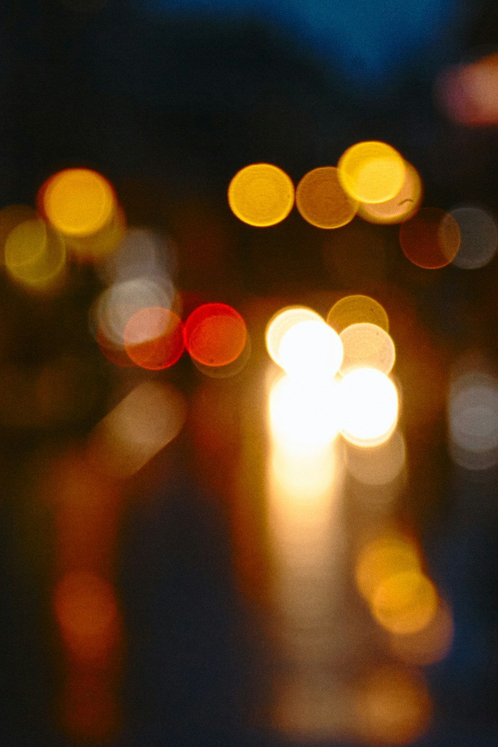 bokeh photography of yellow lights