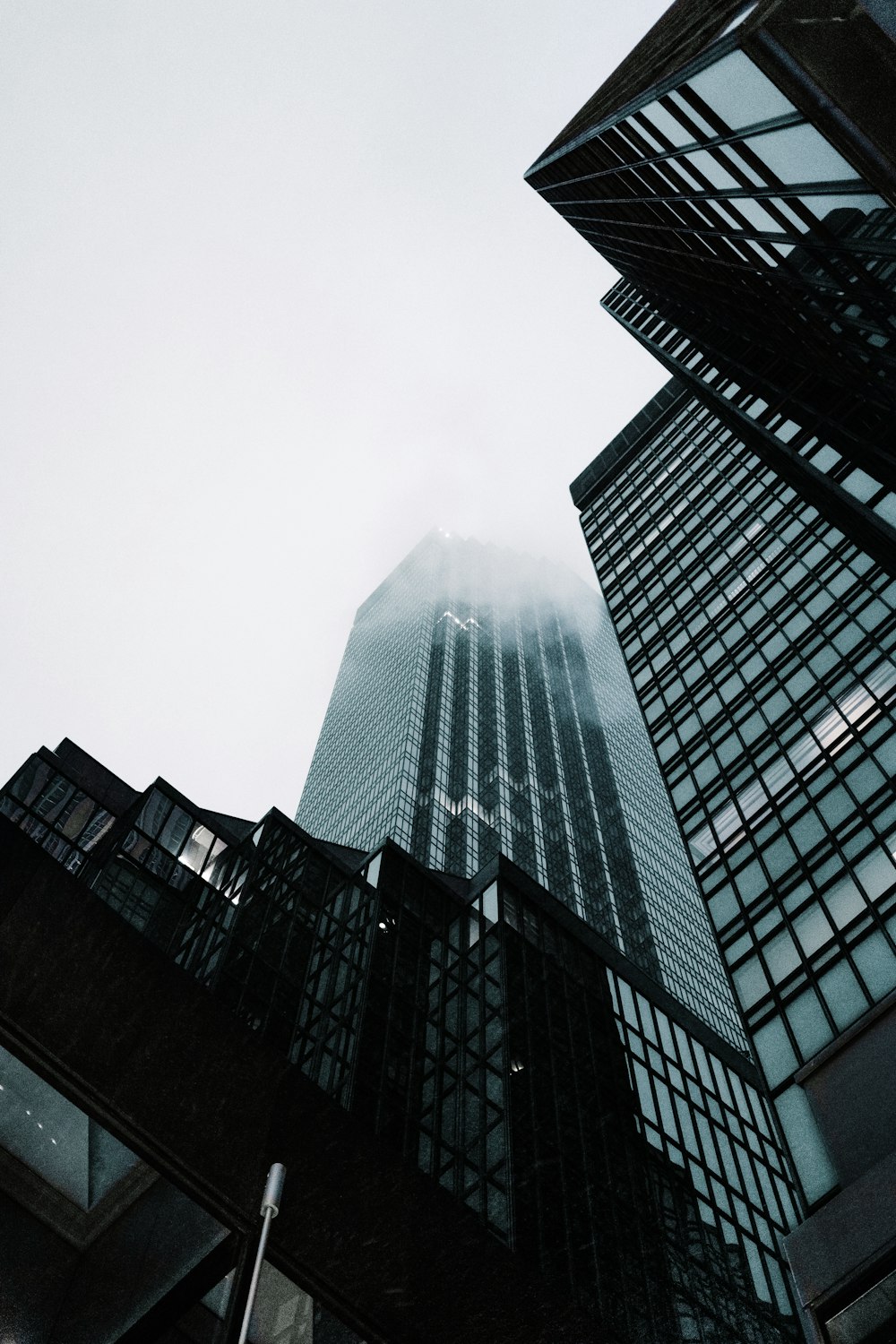 grayscale photo of high rise building