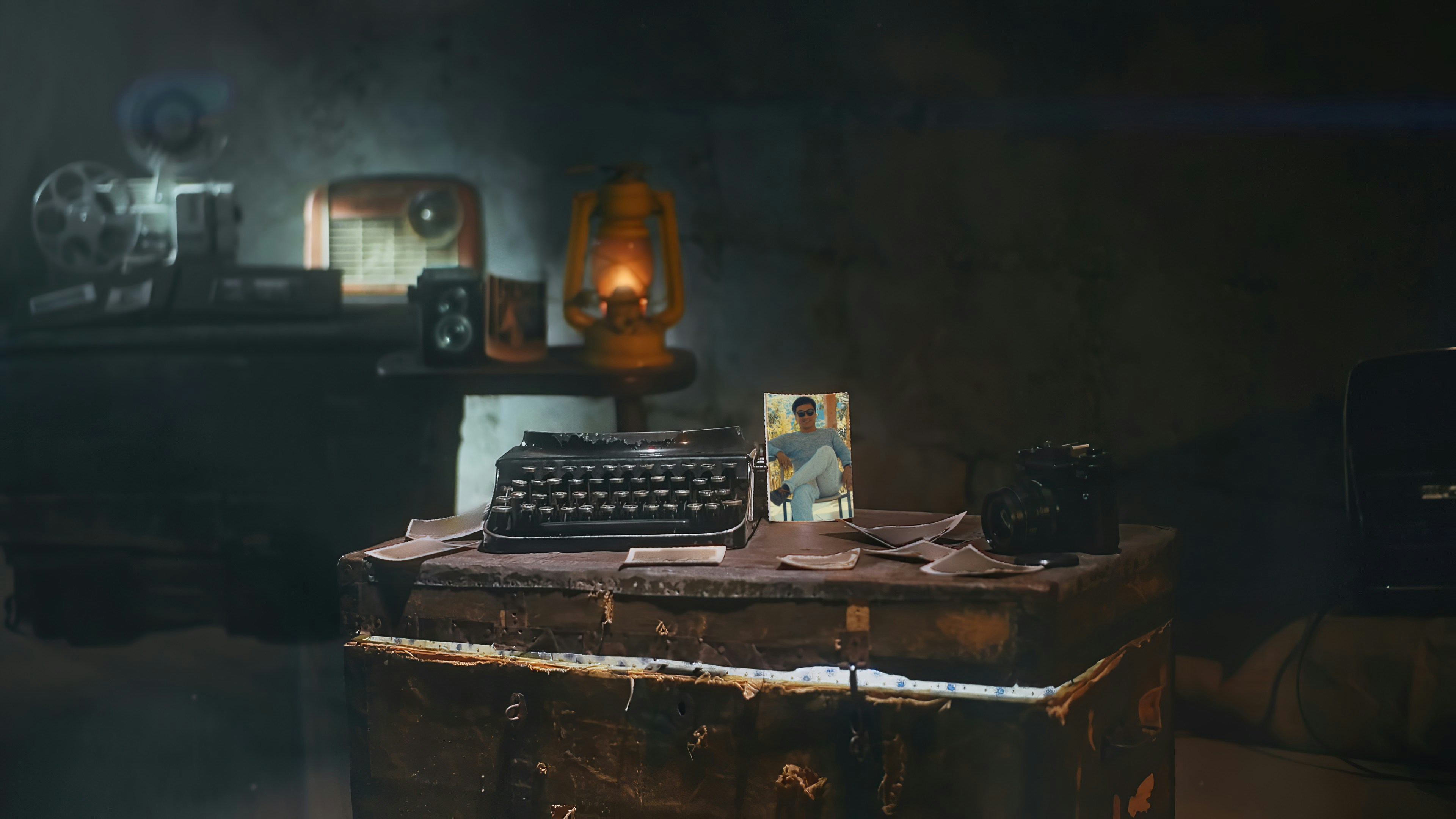 black and gray ip desk phone on brown wooden desk