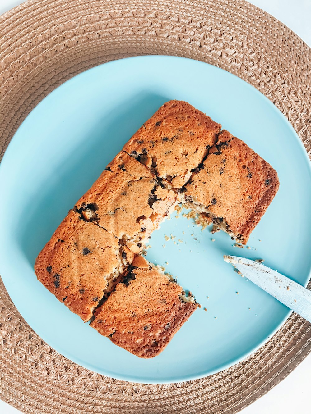 brown bread on white ceramic plate