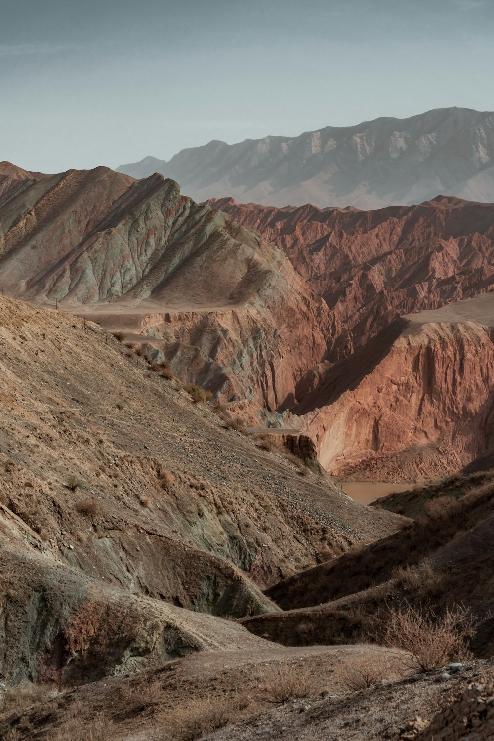 brown and gray mountains under blue sky during daytime