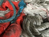 Ropes being tested for strength and quality in a lab.
