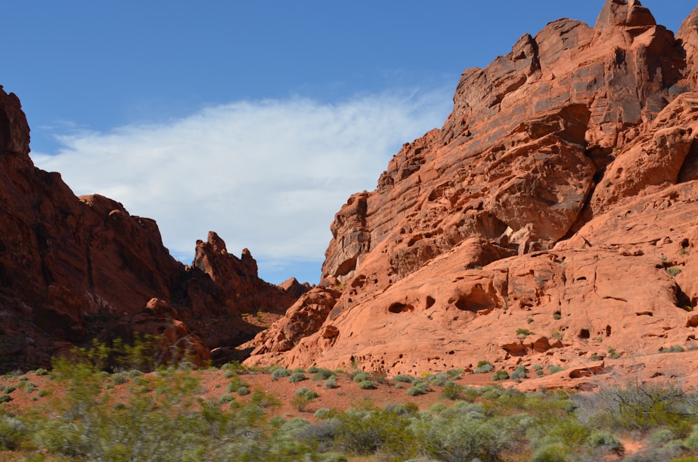 brown rock formation under blue sky during daytime