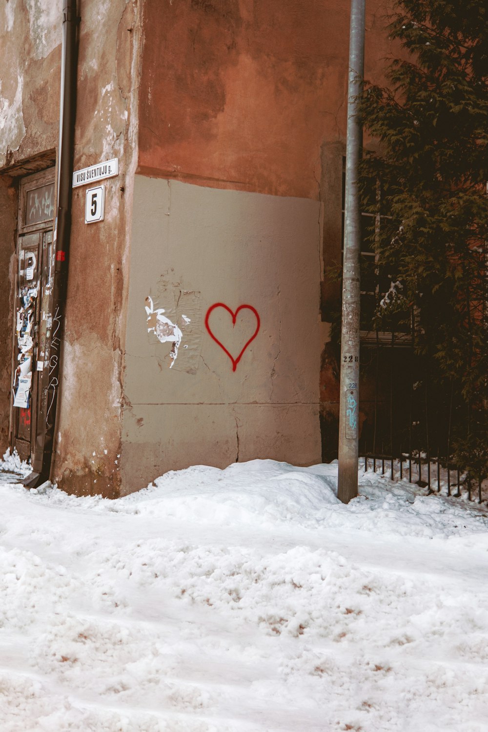 red and white love wall art