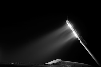 airplane in grayscale photography during daytime