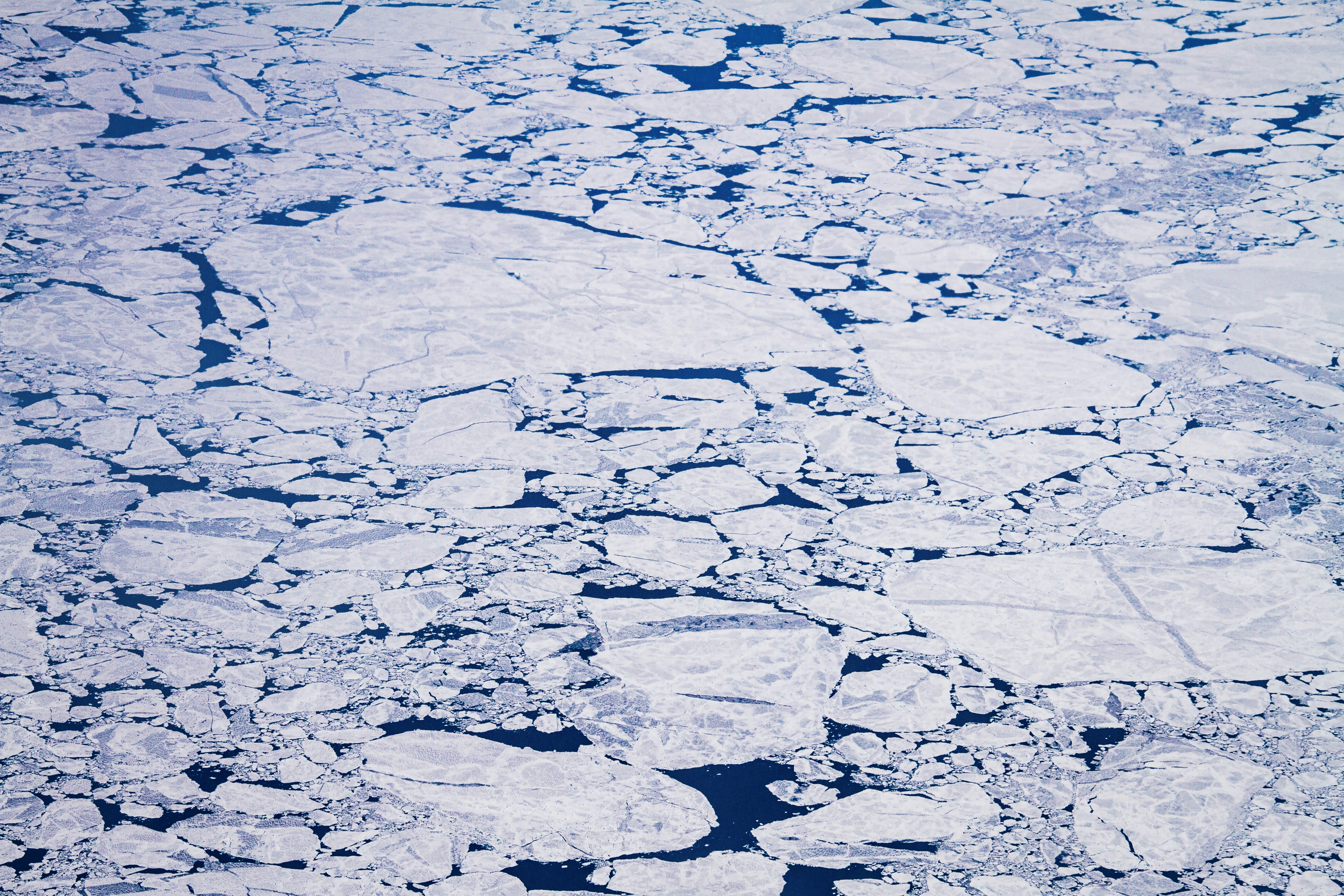 Greenland from the plane flight