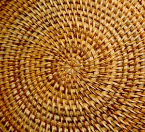 Handwoven Rattan Basket