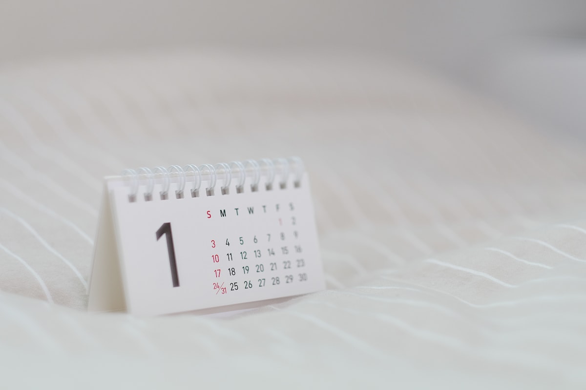 Calendar personal pentru 2022