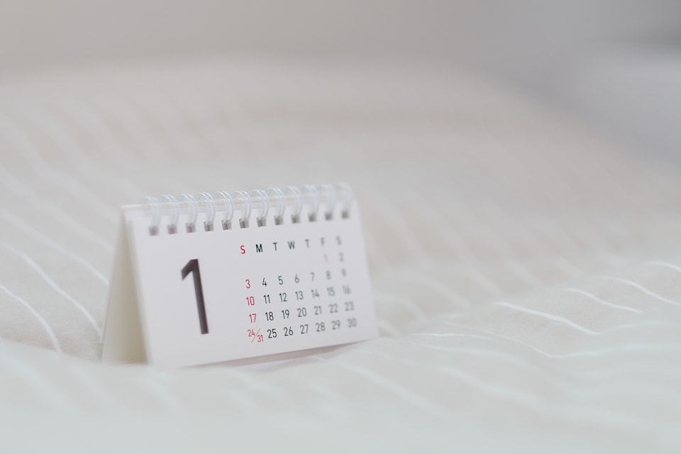 Calendar personal pentru 2022