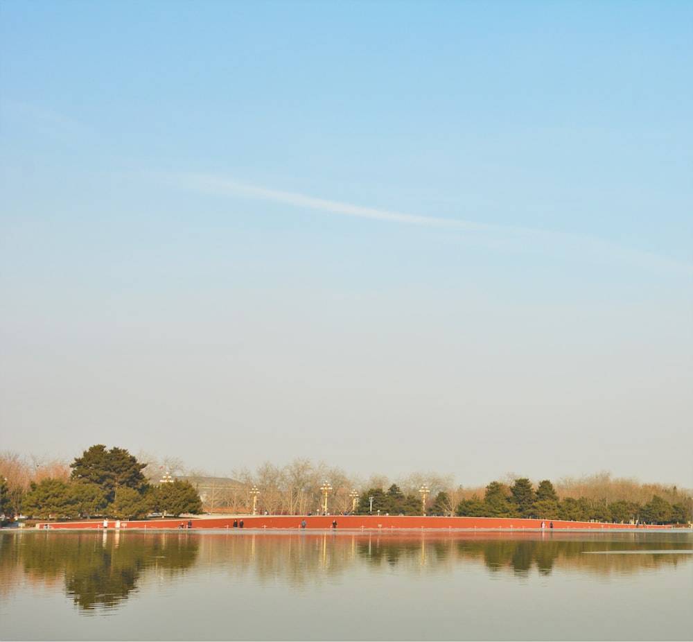 body of water near trees under blue sky during daytime