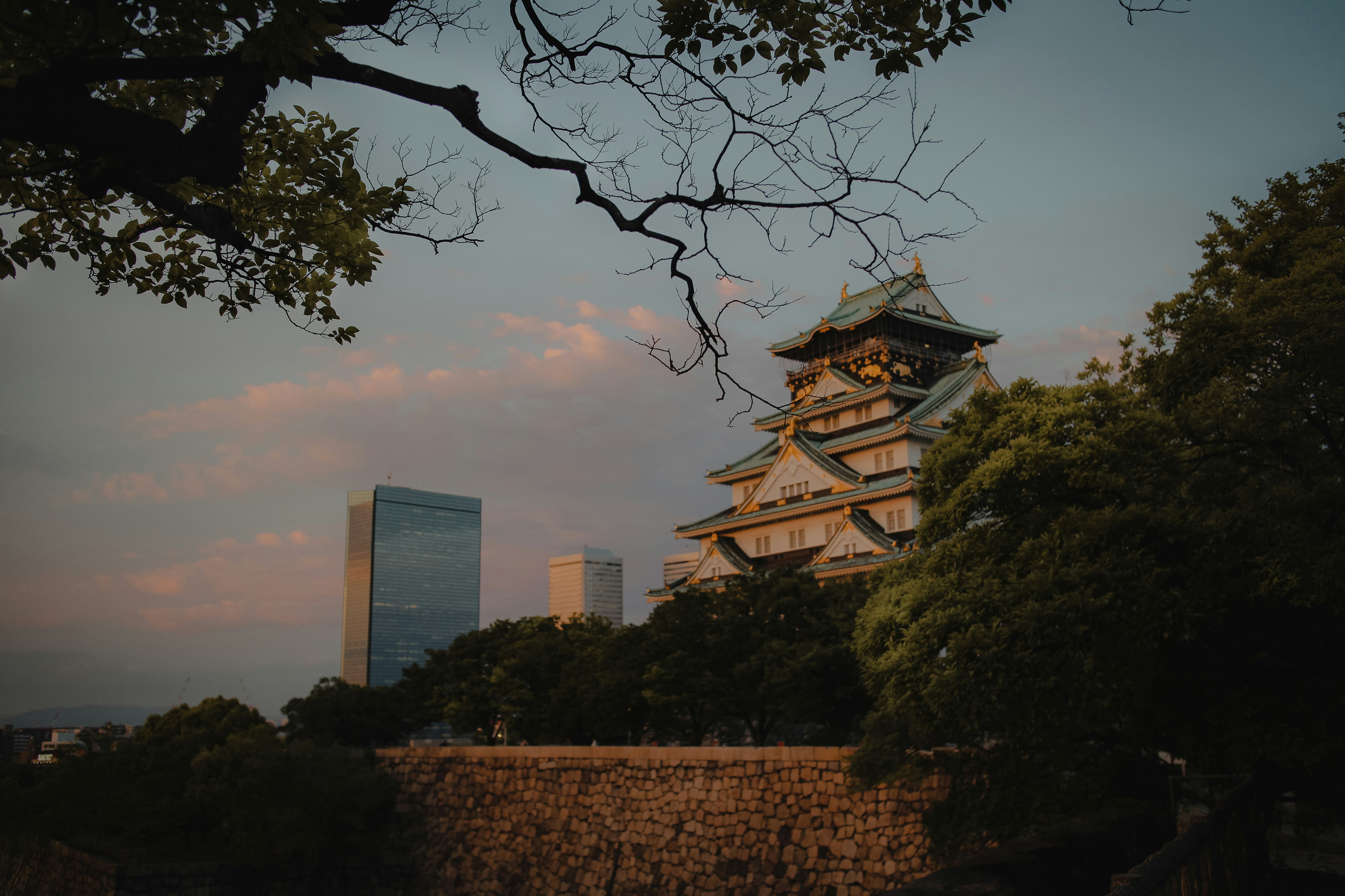 brown and white concrete building near green trees during daytime, 
