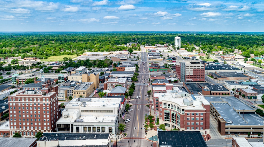 aerial view of city buildings during daytime