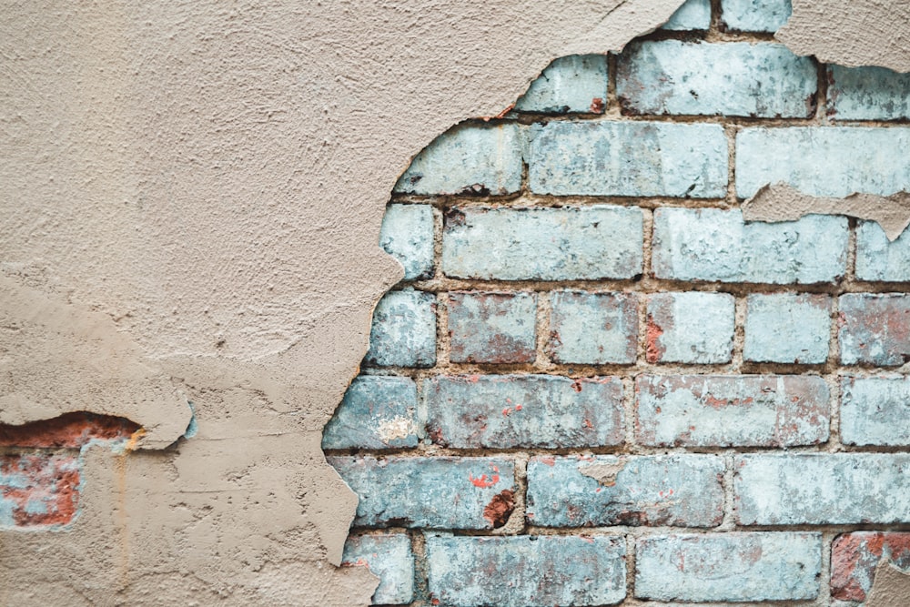 brown and gray brick wall