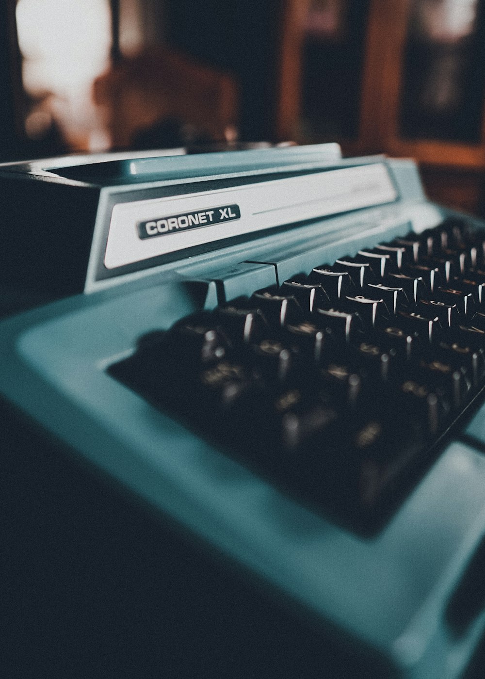 black and blue computer keyboard