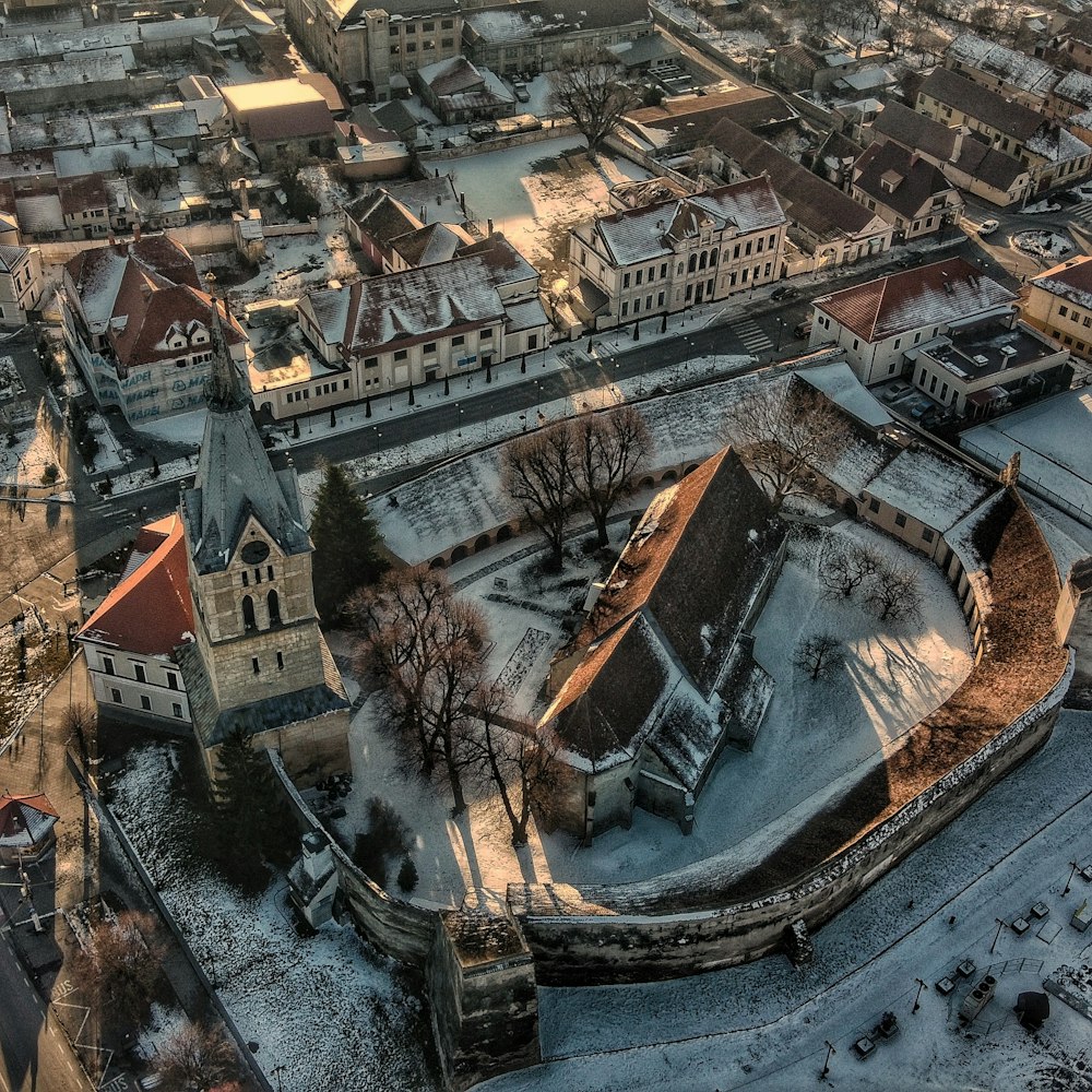 aerial view of city buildings during daytime