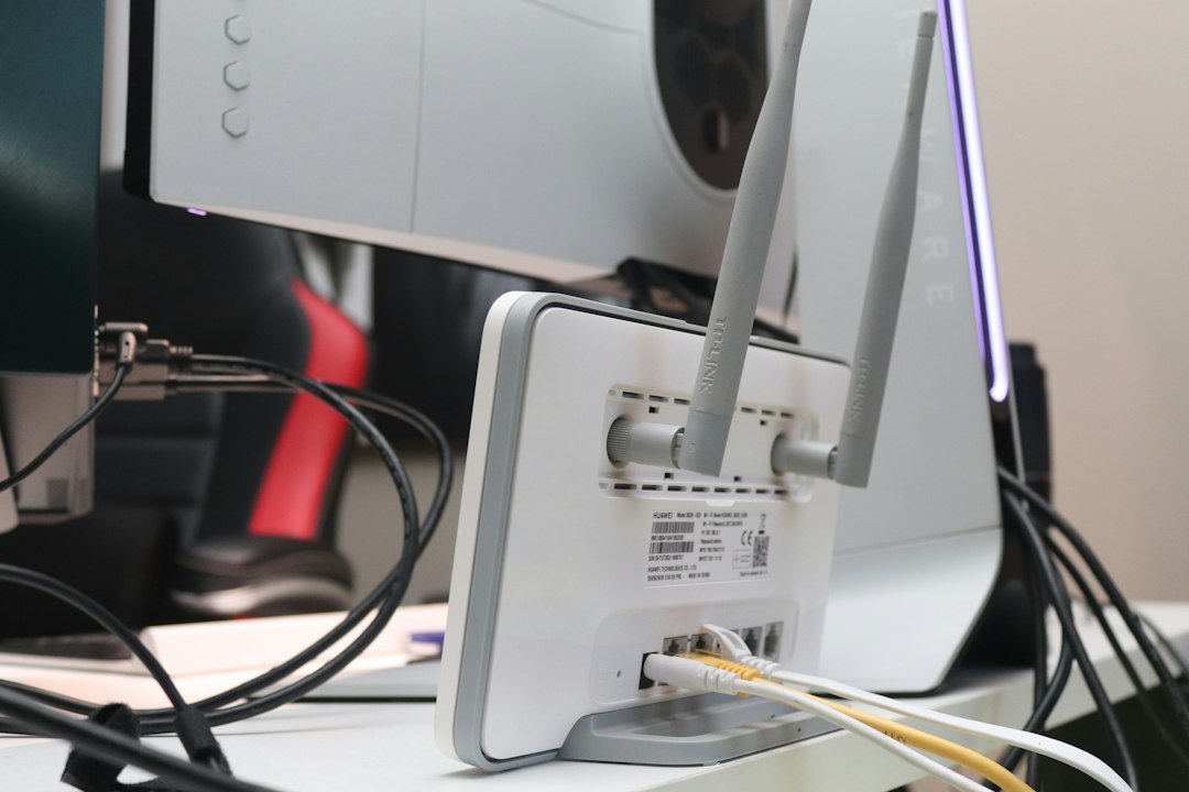 wireless router closeup