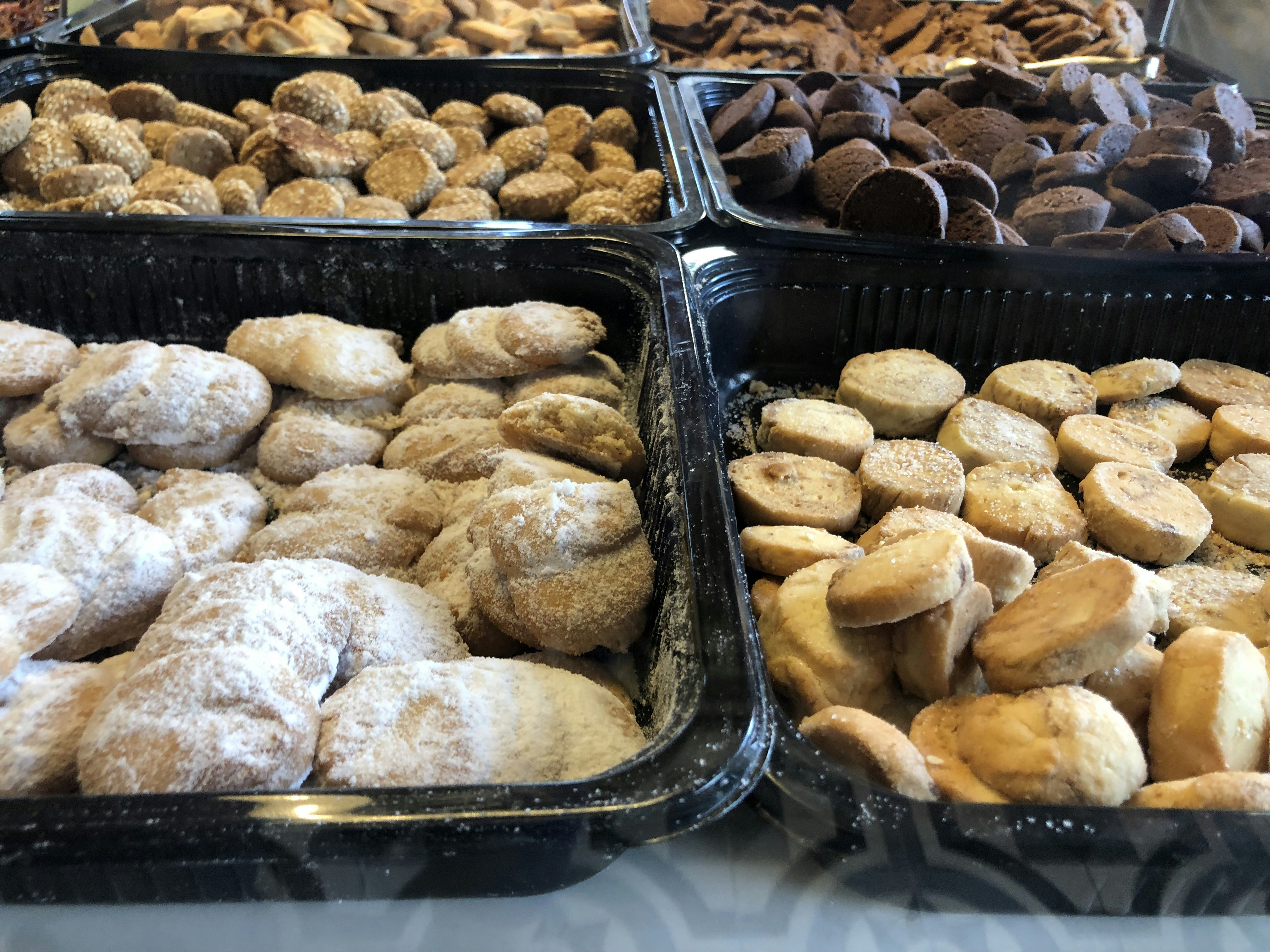 Trays of biscuits