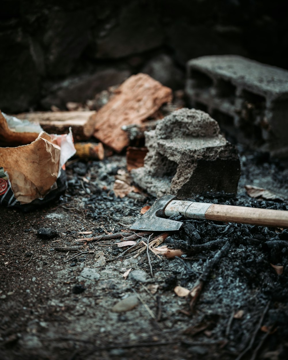 brown and gray firewood on ground