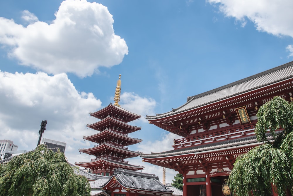 red and brown temple under blue sky during daytime