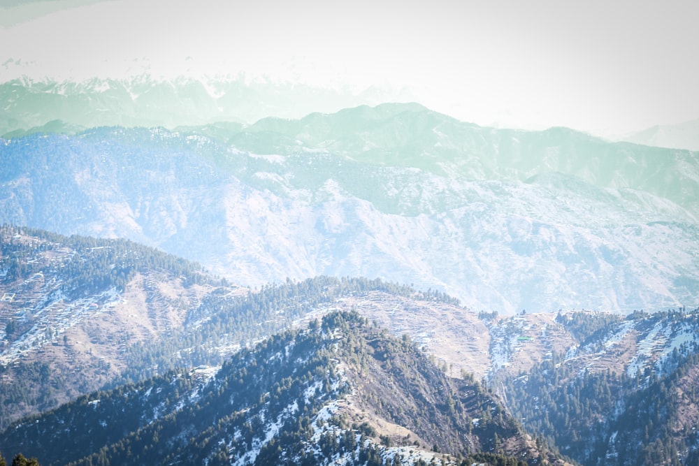 aerial view of mountains during daytime