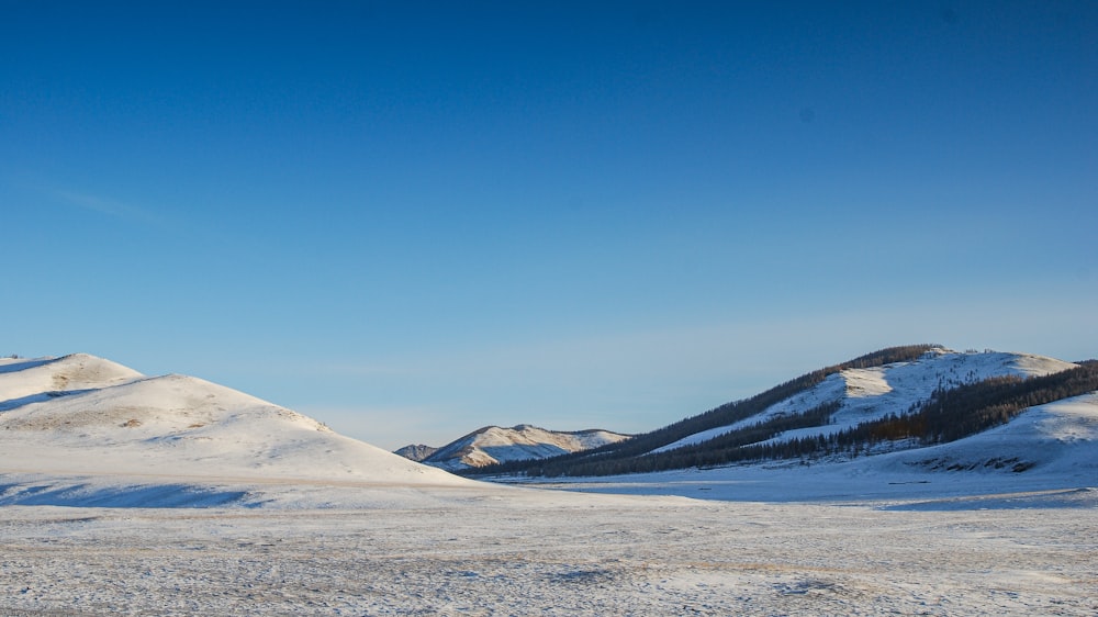 snow covered mountain under blue sky during daytime