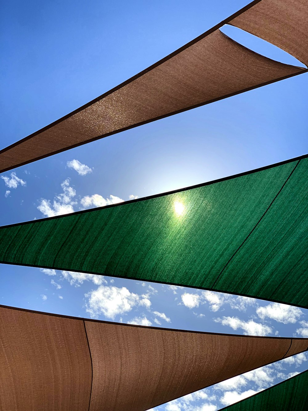 brown and green concrete building