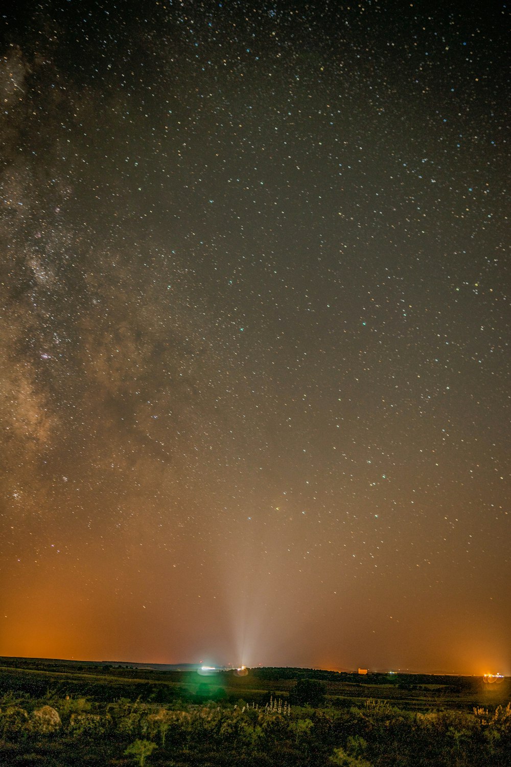 starry night sky over the starry night