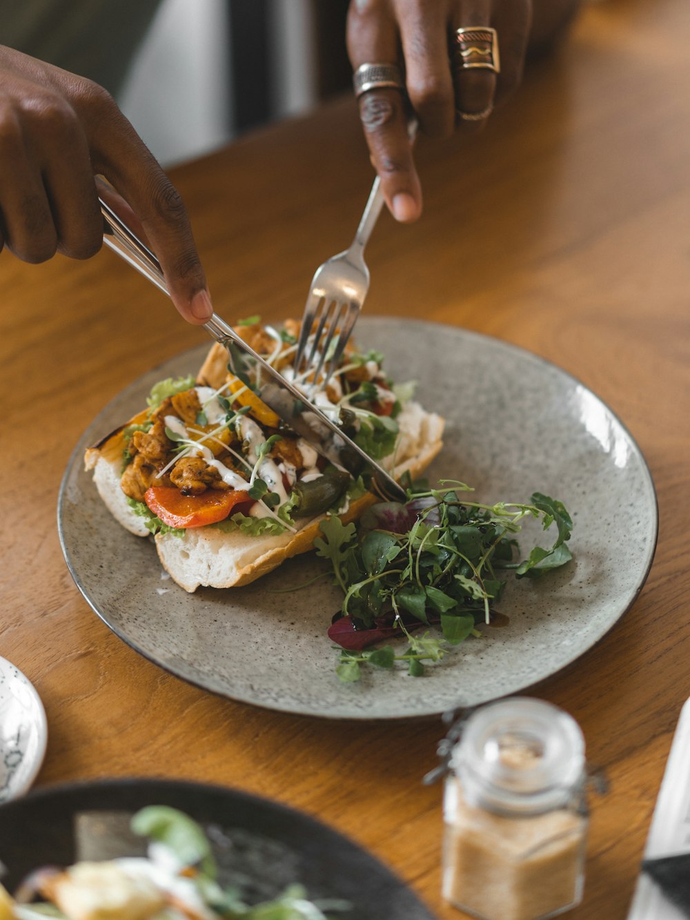 vegetable salad on white ceramic plate