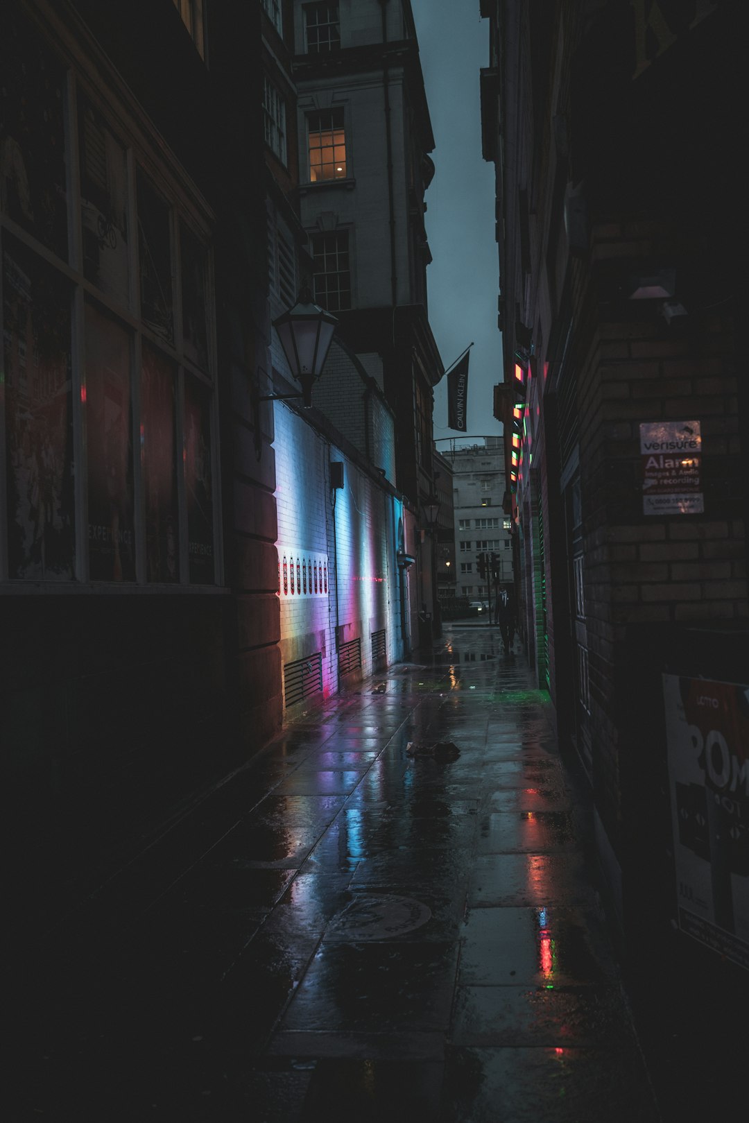 empty hallway with lights turned on during night time