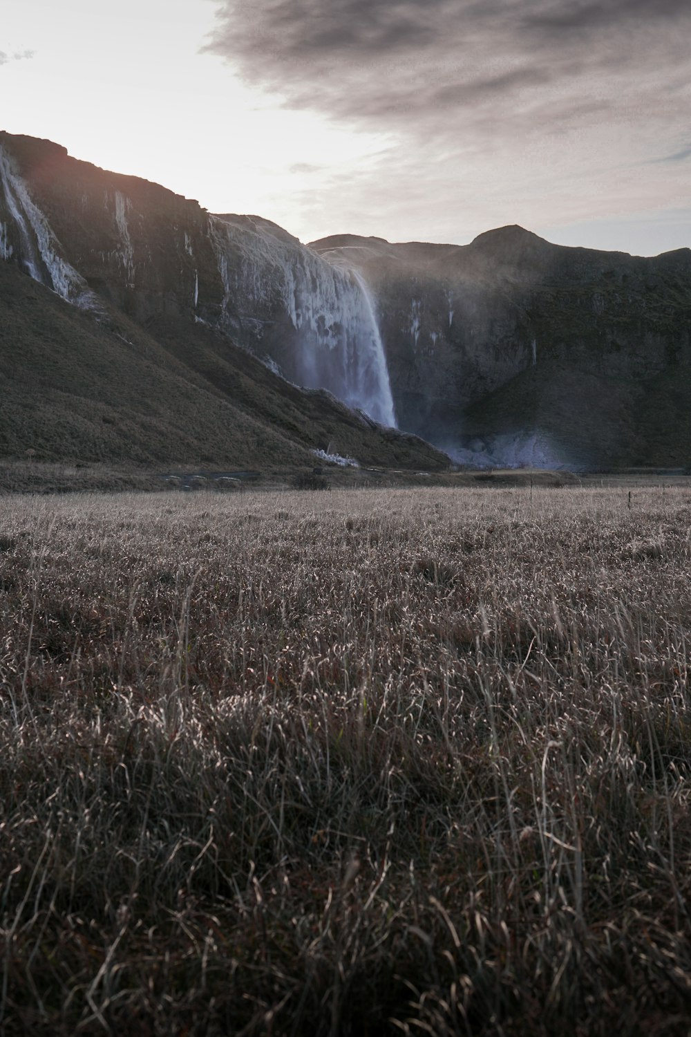 green grass field near mountain during daytime