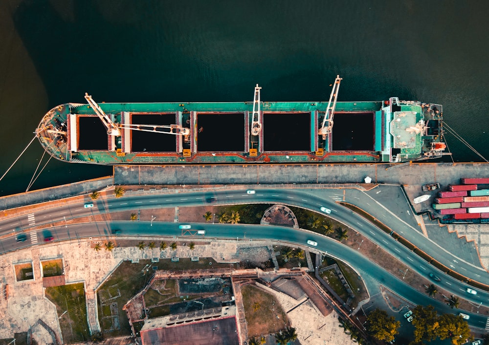 aerial view of bridge during daytime