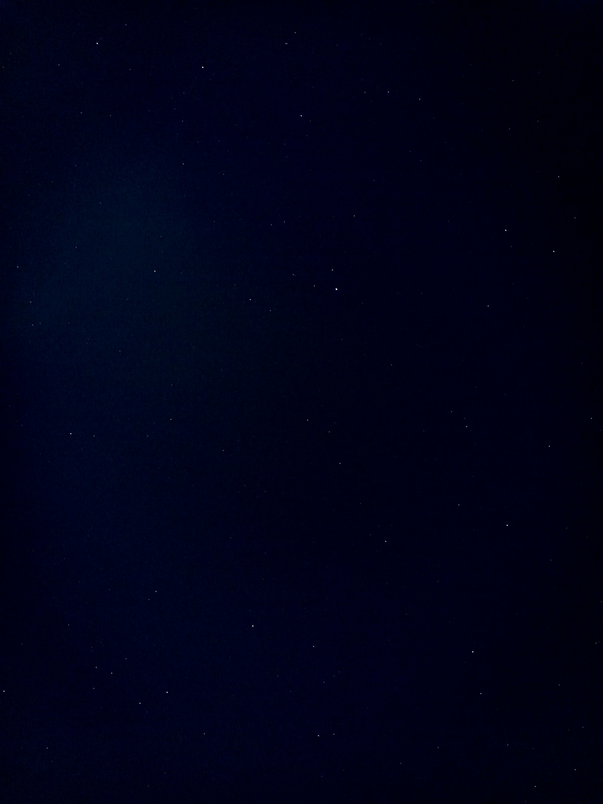blue sky during night time