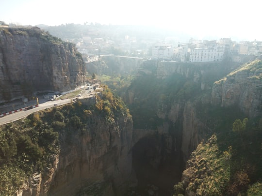 green and brown rocky mountain during daytime in Constantine Algeria