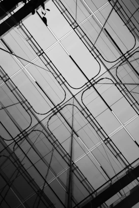 black and white plaid textile