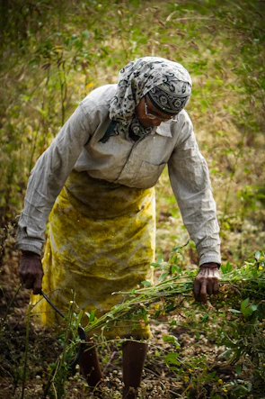 A community care worker helping a person with mobility support in their home garden.