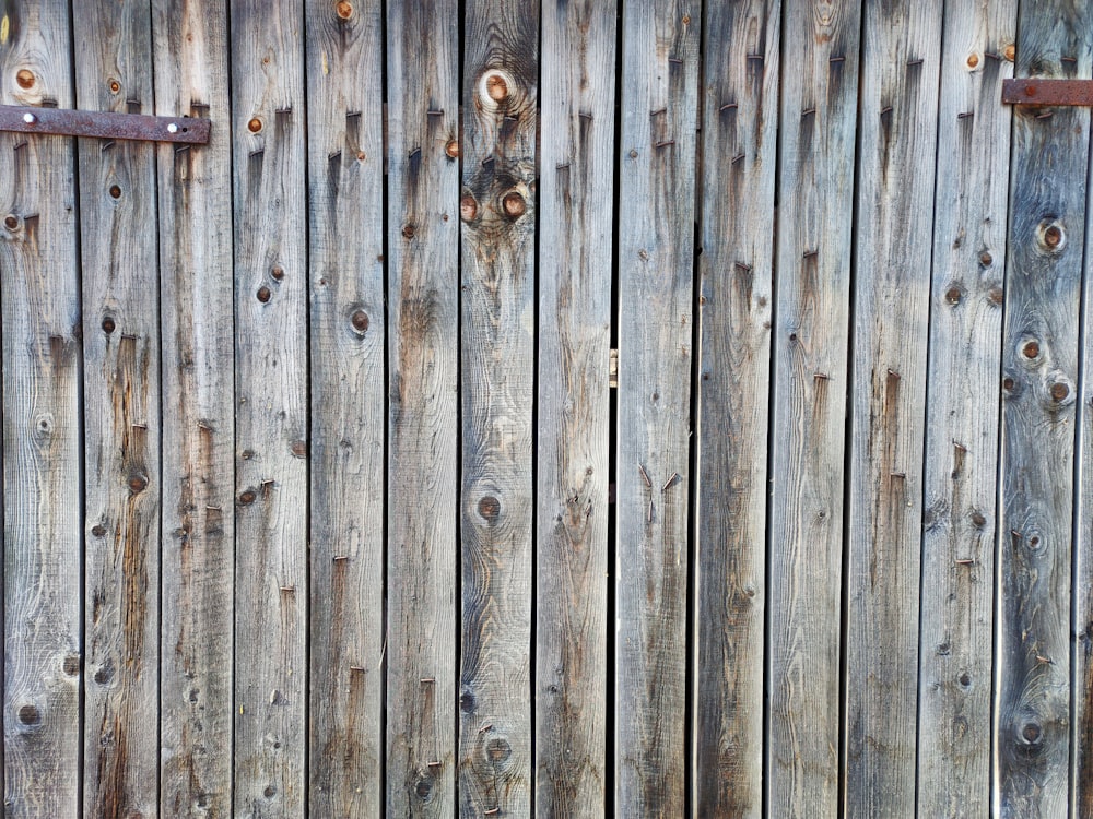 brown wooden fence with hole