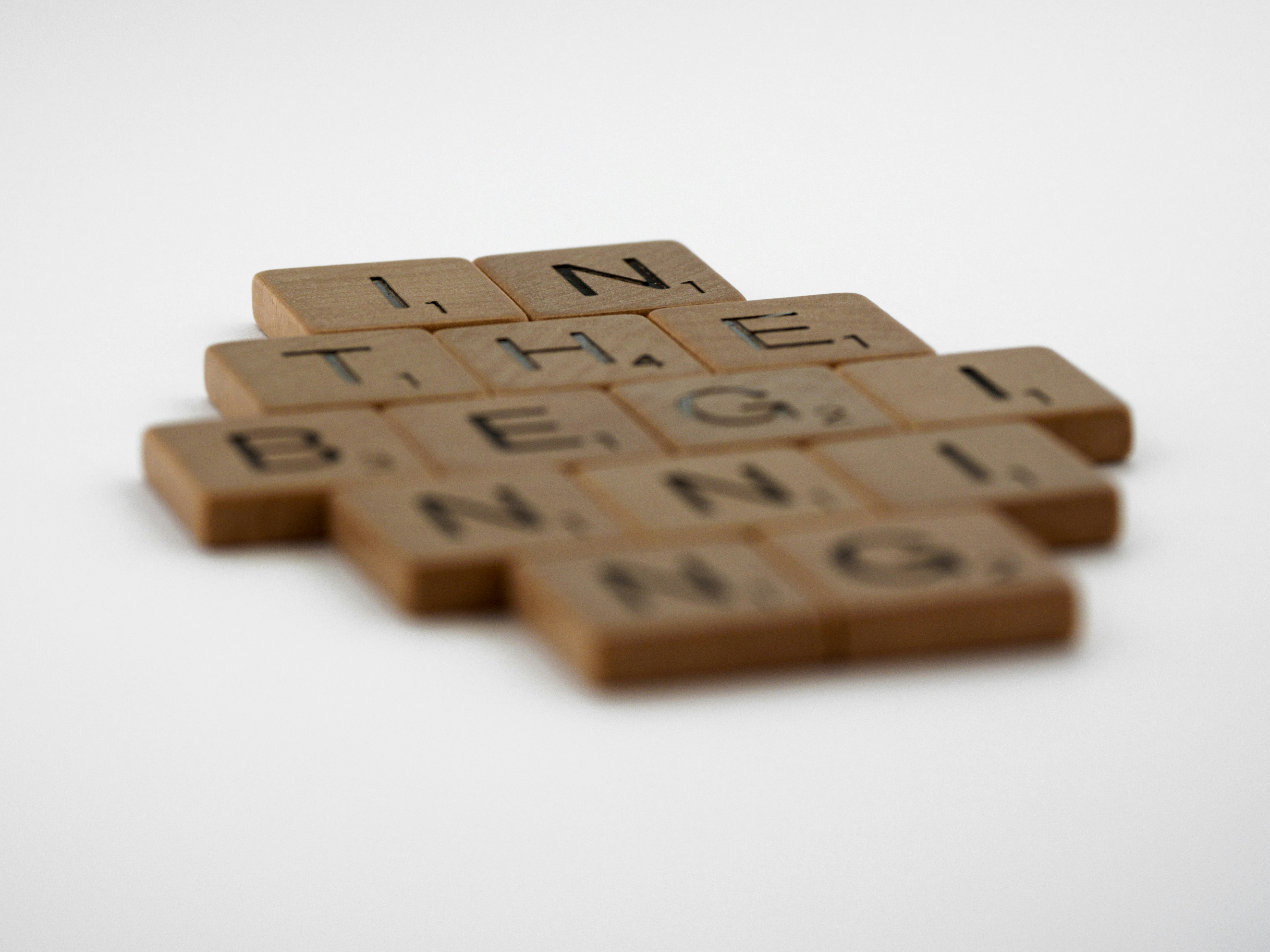 brown wooden blocks on white surface