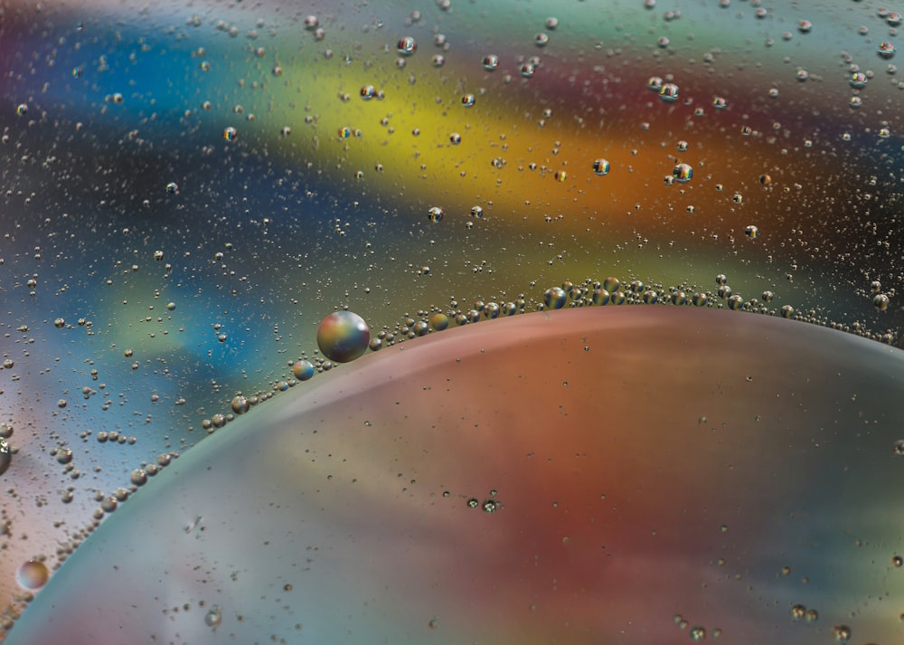 water droplets on glass panel