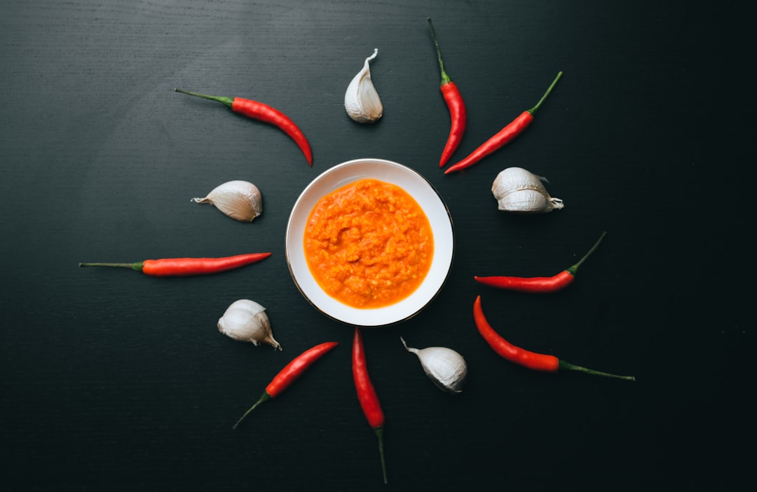 red chili on white ceramic bowl