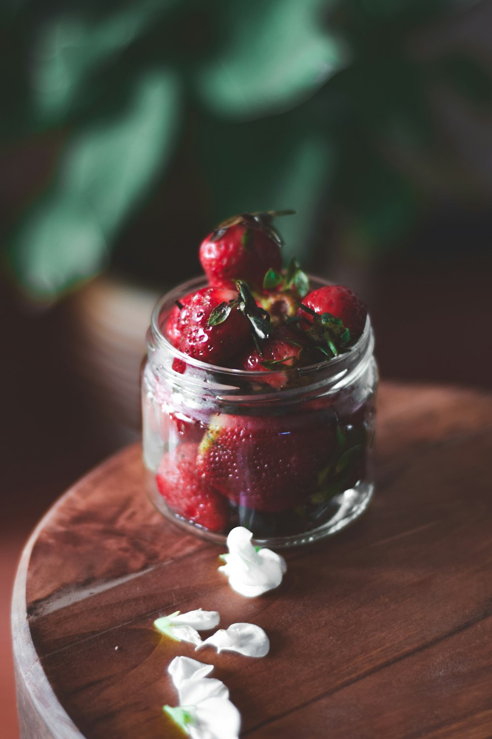 clear glass cup with red liquid and ice