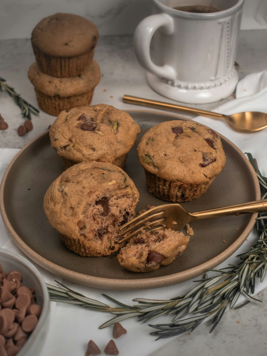 brown cookies on white ceramic plate