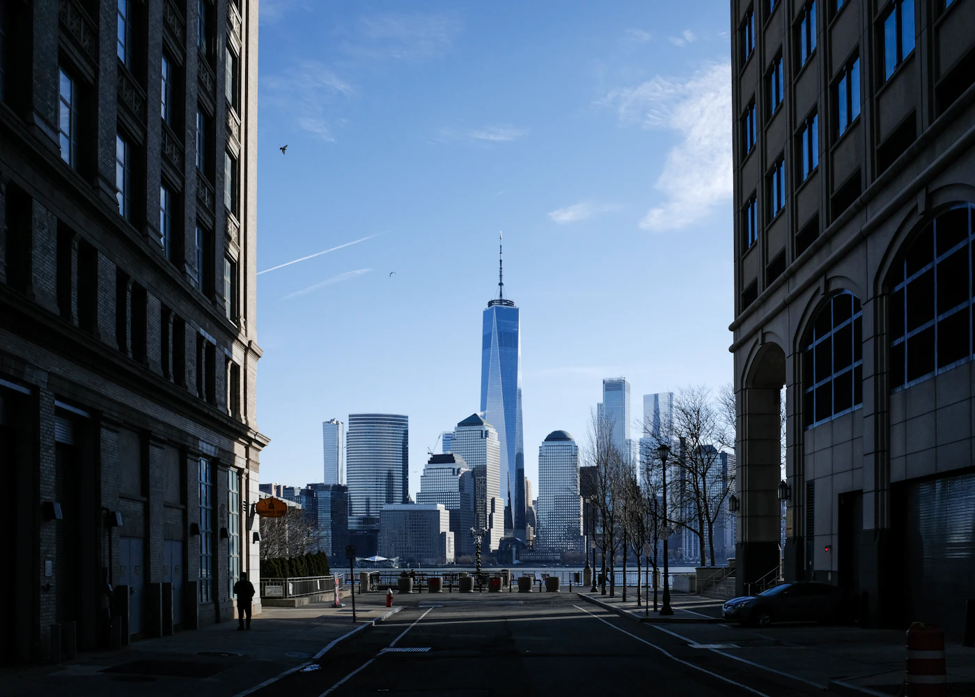 Weehawken waterfront Manhattan skyline view