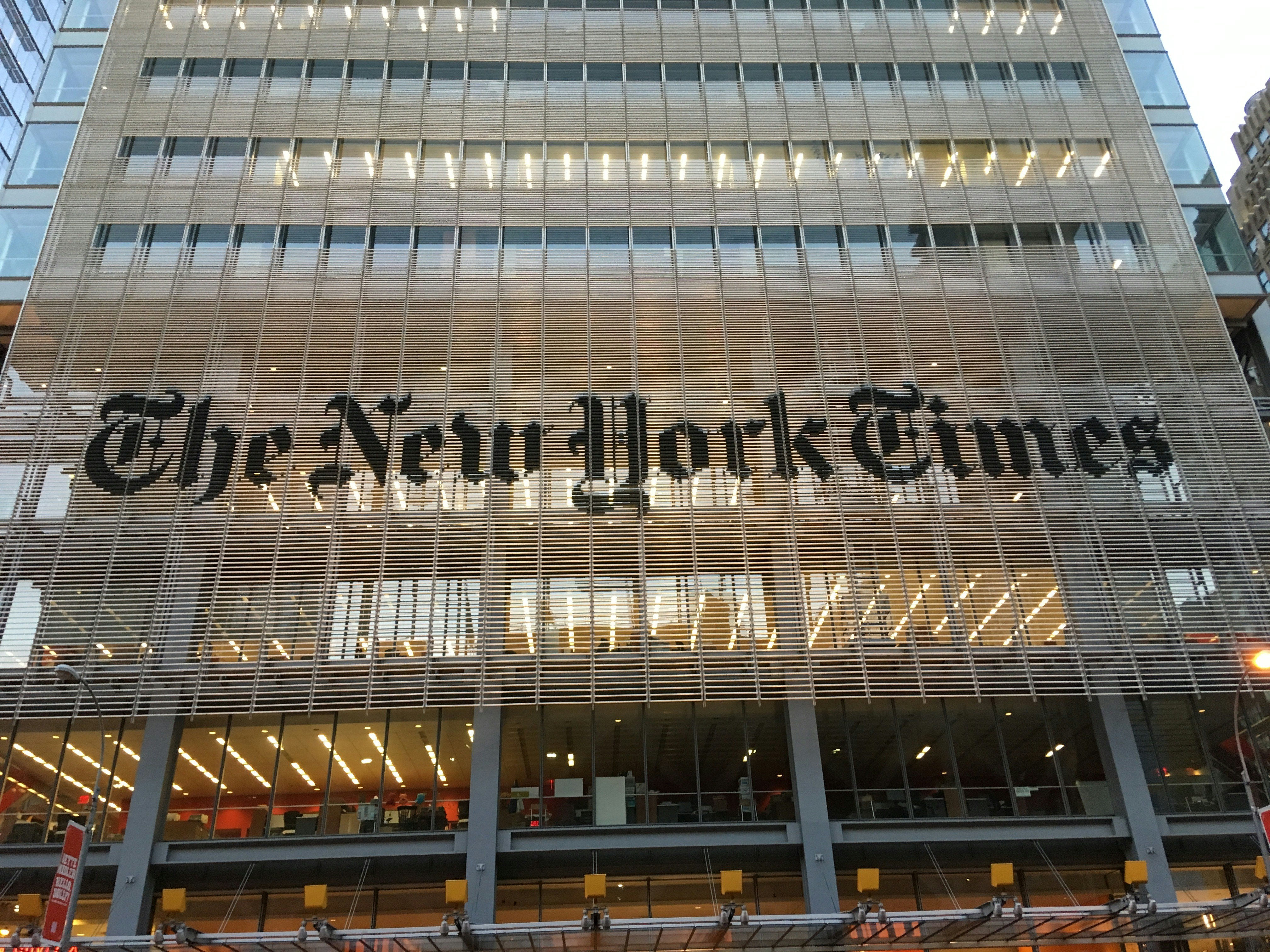 the new york times building in new york city