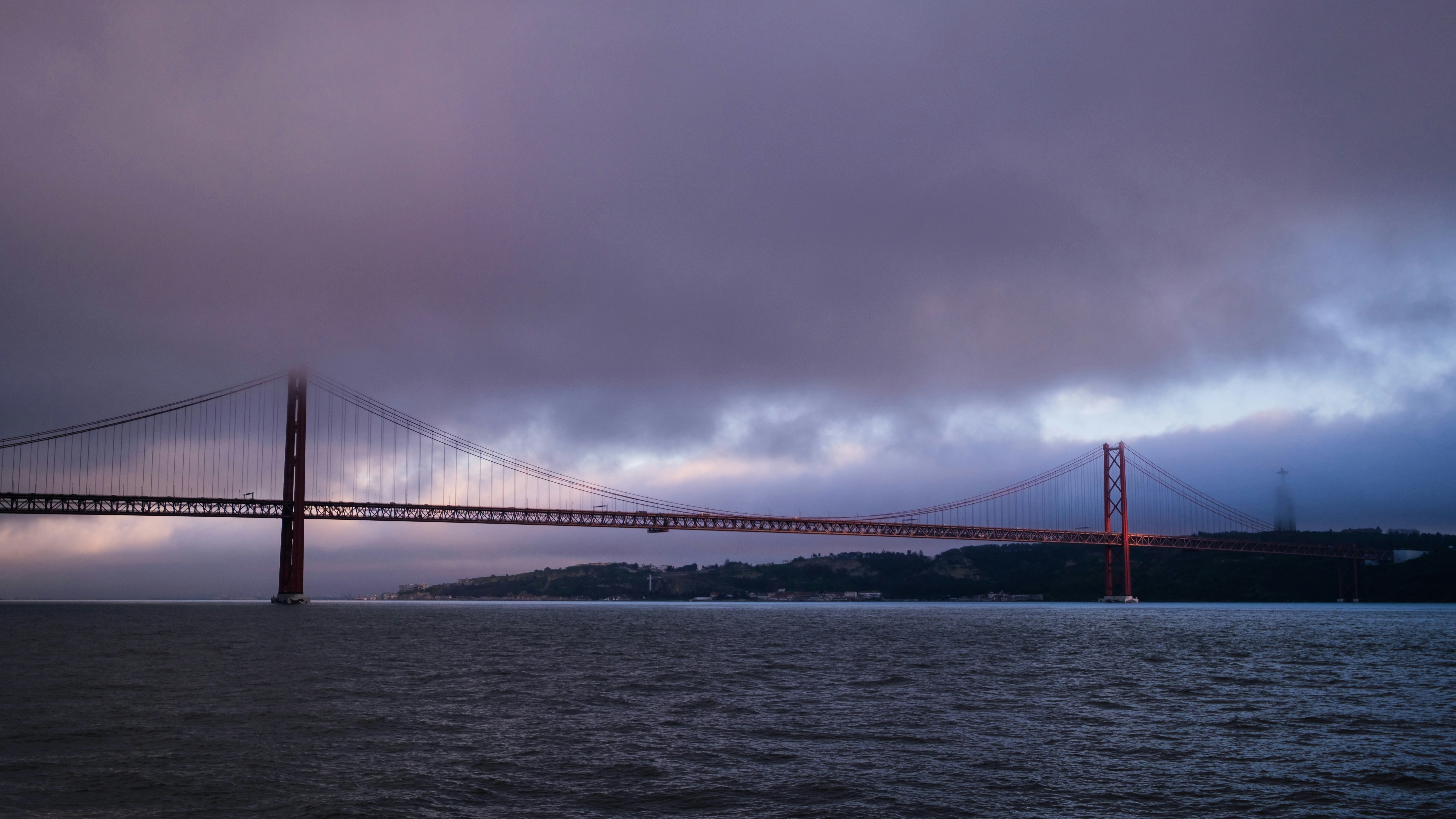 golden gate bridge under cloudy sky