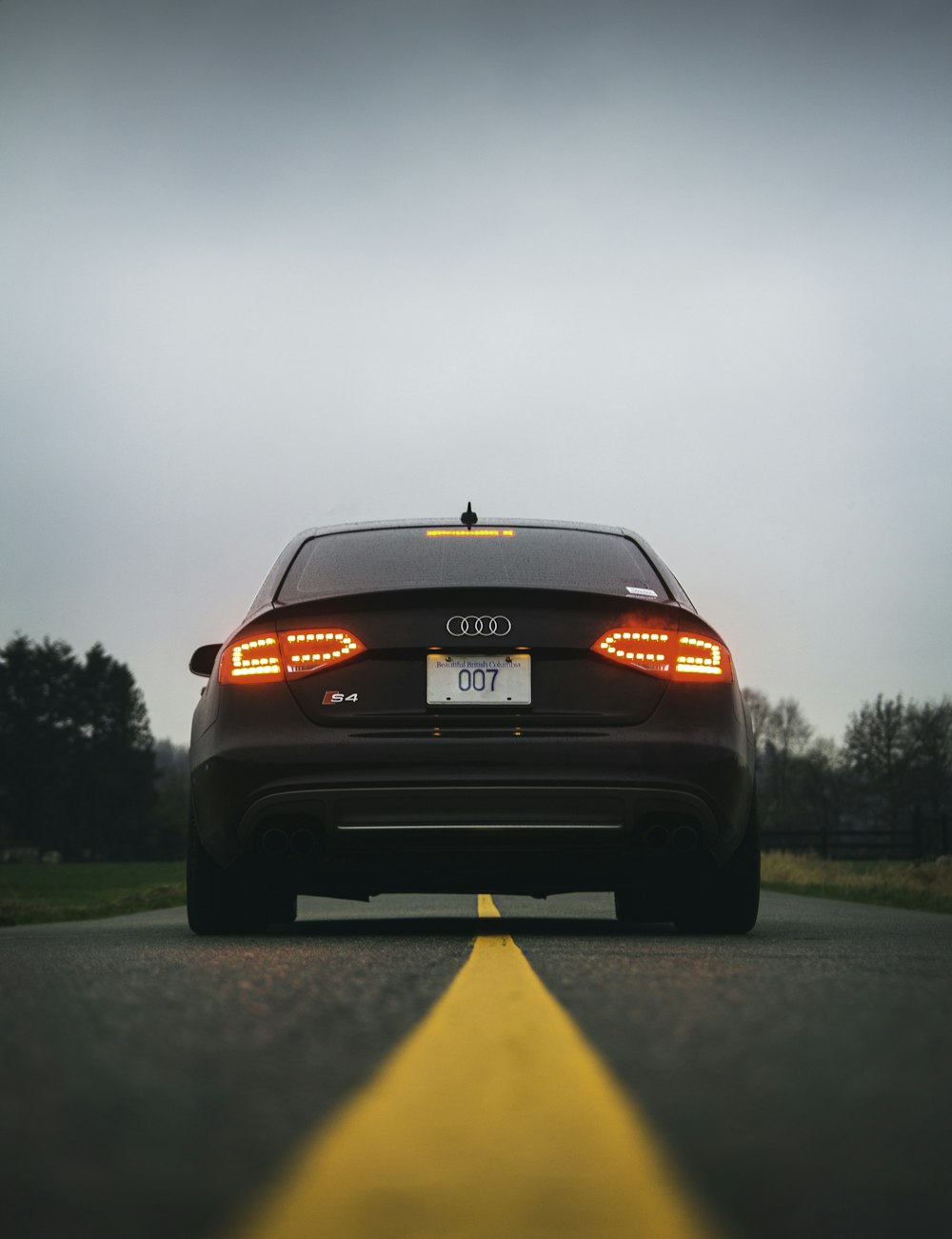 black bmw car on road