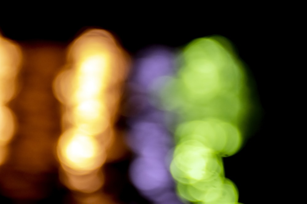 bokeh photography of yellow lights